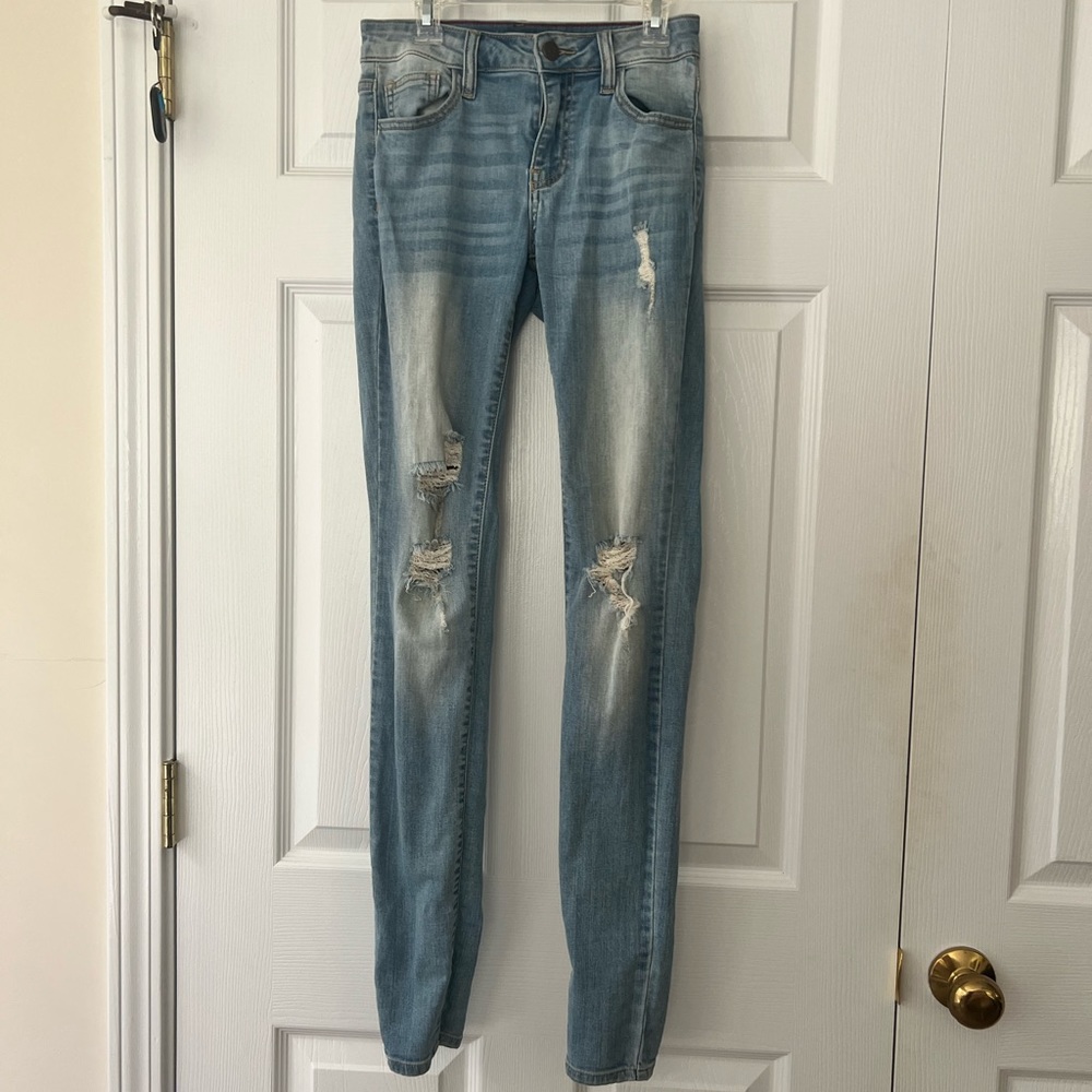 Cello light wash ripped Jeans